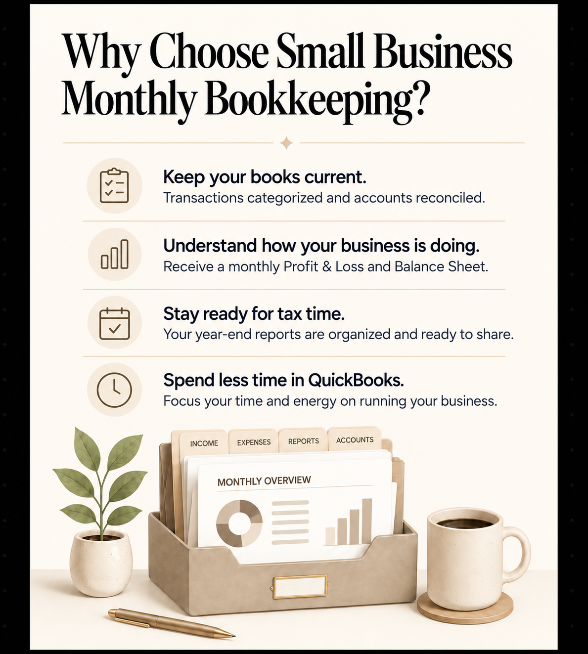 Small Business Monthly Bookkeeping