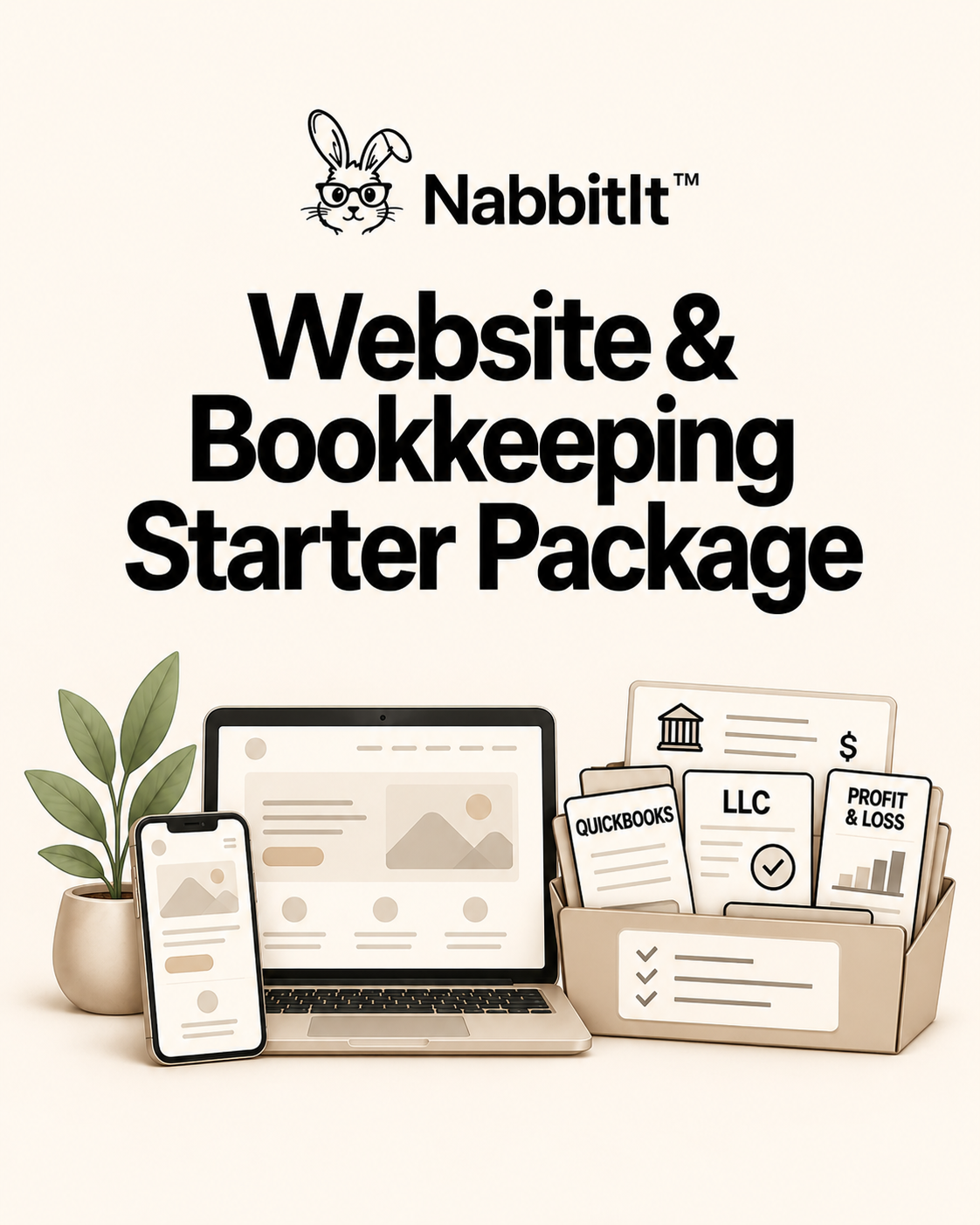 STARTER PACKAGE: Website & Bookkeeping